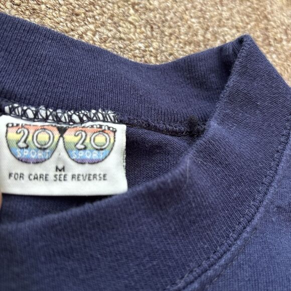 Vintage 2020 Sport 90s University Of Notre Dame Fightin Irish Blue M Shirt - Picture 6 of 7